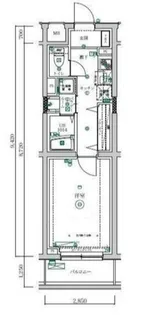 MAXIV東府中DUE【4階】の間取り