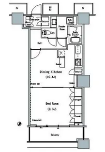 ザ・東京タワーズミッドタワー【28階】の間取り