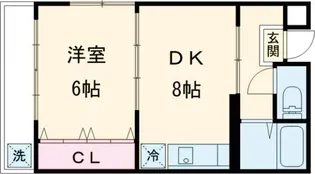 諏訪町マンション【2階】の間取り