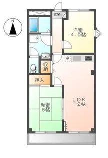 パレスサントピアI【2階】の間取り