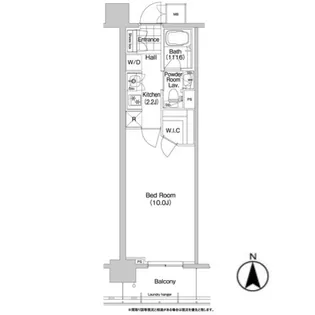 1Kの間取り画像