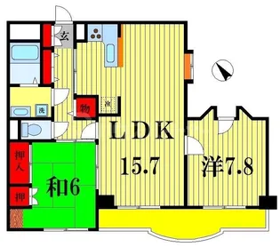 ジョイム新松戸【2階】の間取り