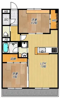 コンフェルタ日吉【3階】の間取り