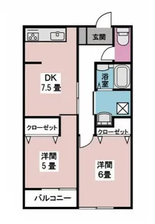 サンパレス新田【2階】の間取り
