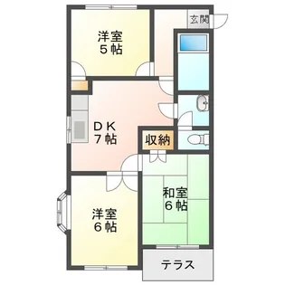 コンフォート楠【2階】の間取り