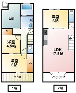 千葉県長生郡一宮町一宮【一戸建】の間取り