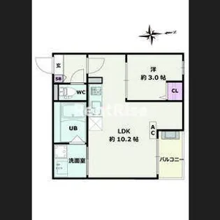 Jack heiwaI【3階】の間取り