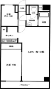 東建島津山南ハイツ【9階】の間取り