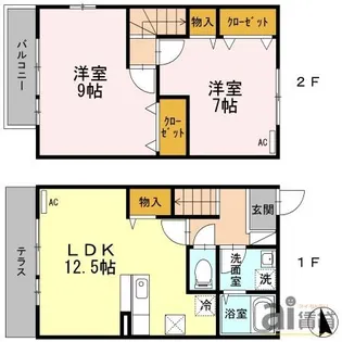 東京都小平市花小金井南町1【一戸建】の間取り
