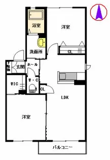 スリ-ゼ I棟【2階】の間取り