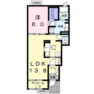 ヌーベル【1階】の間取り