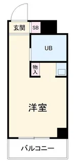 スカイコート横浜日ノ出町【7階】の間取り
