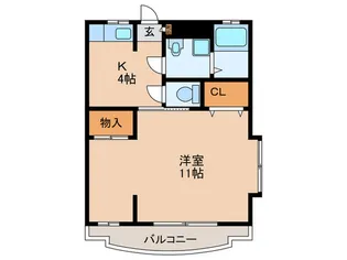 グランデージ山元【1階】の間取り