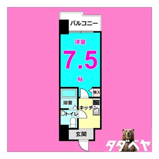 エコロジー鶴舞レジデンス【8階】の間取り