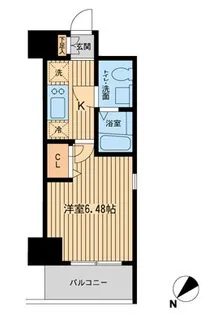 エコロジー潮見レジデンス【4階】の間取り