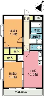 マルイチウエストマンション【8階】の間取り