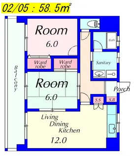 GreenCoat【2階】の間取り