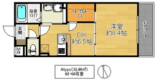 大阪府大阪市鶴見区放出東1【マンション】の間取り
