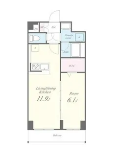 スカイガーデン錦糸町【4階】の間取り