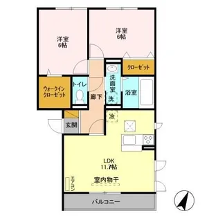 BRANCHE HILL(ブランシェヒル)【1階】の間取り