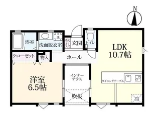 プレミアムアイランド金田 B【1階】の間取り