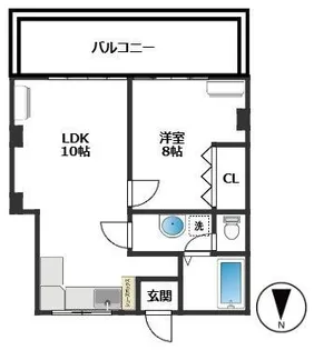 奥浅草妙見屋ビル【4階】の間取り