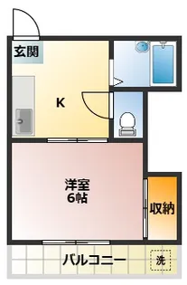 ハイツタカノ【1階】の間取り