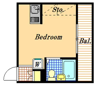 モビーレ浦安【2階】の間取り