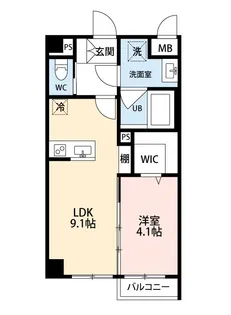 熊本県熊本市東区長嶺南2【マンション】の間取り