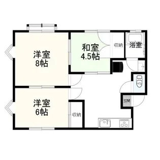 サンシャトー【1階】の間取り