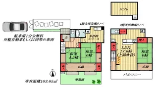 千葉県市川市東菅野2【一戸建】の間取り