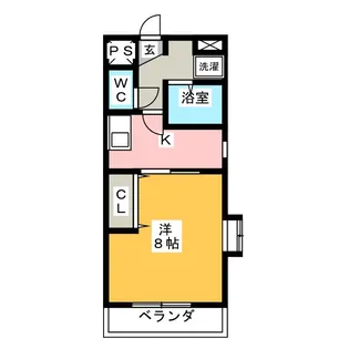 フラワーアイランド江島II【1階】の間取り