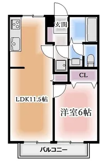 セレナードF【1階】の間取り