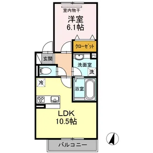 岡山県岡山市南区泉田5【アパート】の間取り