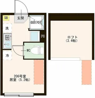 ハーモニーテラス高松I【2階】の間取り