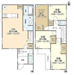埼玉県さいたま市北区日進町2【一戸建】の間取り