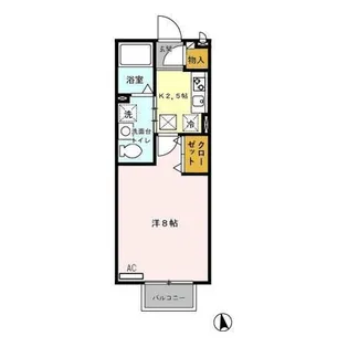 ガーデンクレール【1階】の間取り