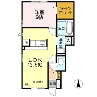 ディアマンテ【1階】の間取り