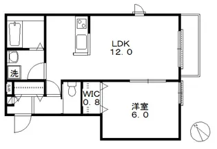 モンテベルデ【2階】の間取り