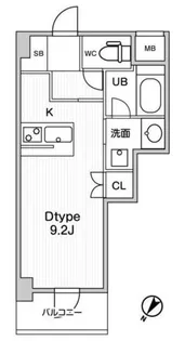 JMFResidence町田【6階】の間取り