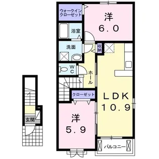 プリムローズ.N【2階】の間取り