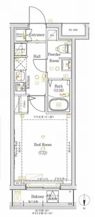 ヴォーガコルテ旗の台【1階】の間取り