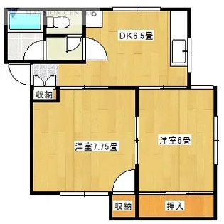 コーポ安宅【2階】の間取り