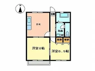 カーム1A棟【2階】の間取り