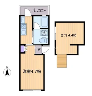 TETRA IRIS【2階】の間取り