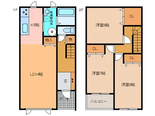 メゾンローズの間取り