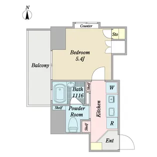 リシェス船橋【2階】の間取り