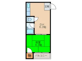 ライズワン下新庄【4階】の間取り