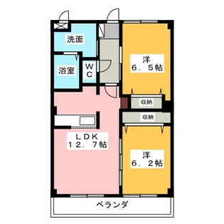 Nothern Blue Town【2階】の間取り