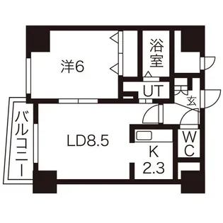 リライエンス円山【2階】の間取り